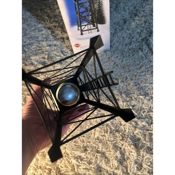 VINTAGE Department 56 Original Snow Village Harley Davidson Water Tower 54975 - Picture 10 of 12